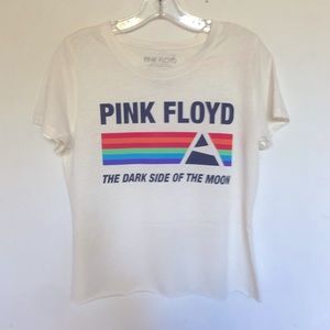 Pink Floyd Dark Side of The Moon Crop Tee Shirt